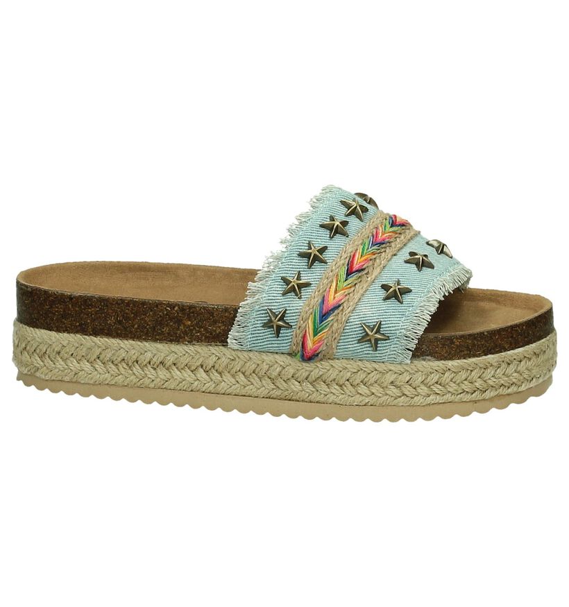 Slipper Coolway Samba Multicolor met Dikke Zolen en Sterretjes, , pdp