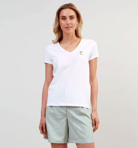 Pieces Tilly T-shirt en Blanc pour femmes (357375)