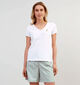 Pieces Tilly T-shirt en Blanc pour femmes (357375)