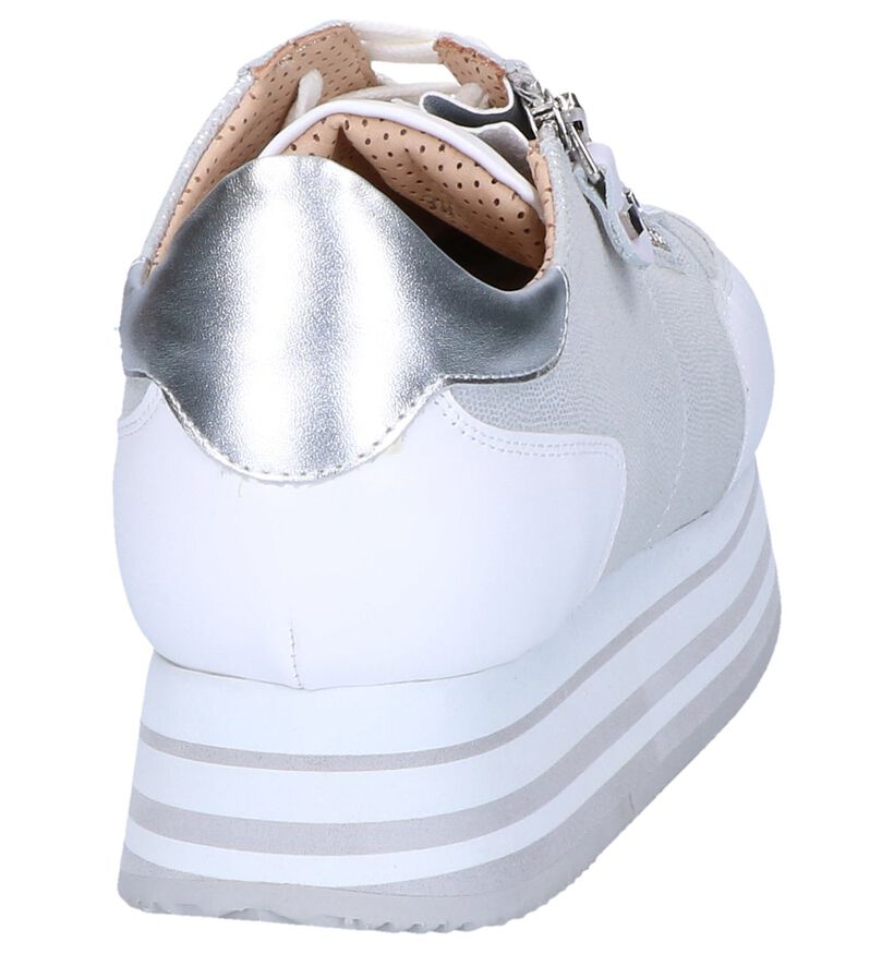 Zilveren Sneakers Nathan-Baume in leer (246210)