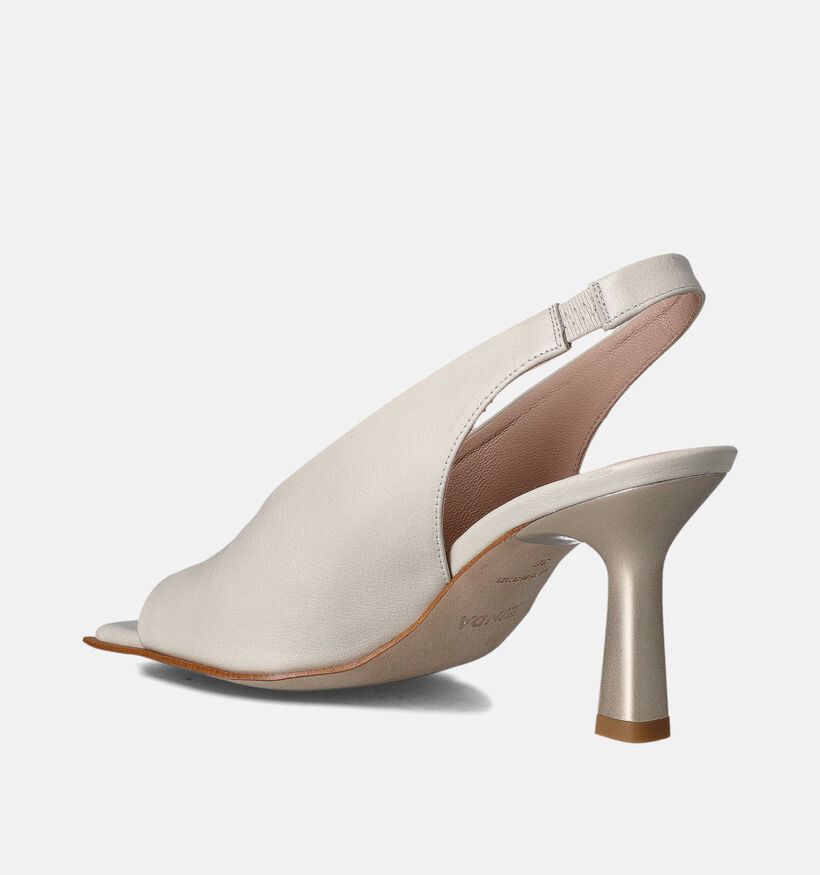 Zinda Ecru Sandalen met hak voor dames (365016)