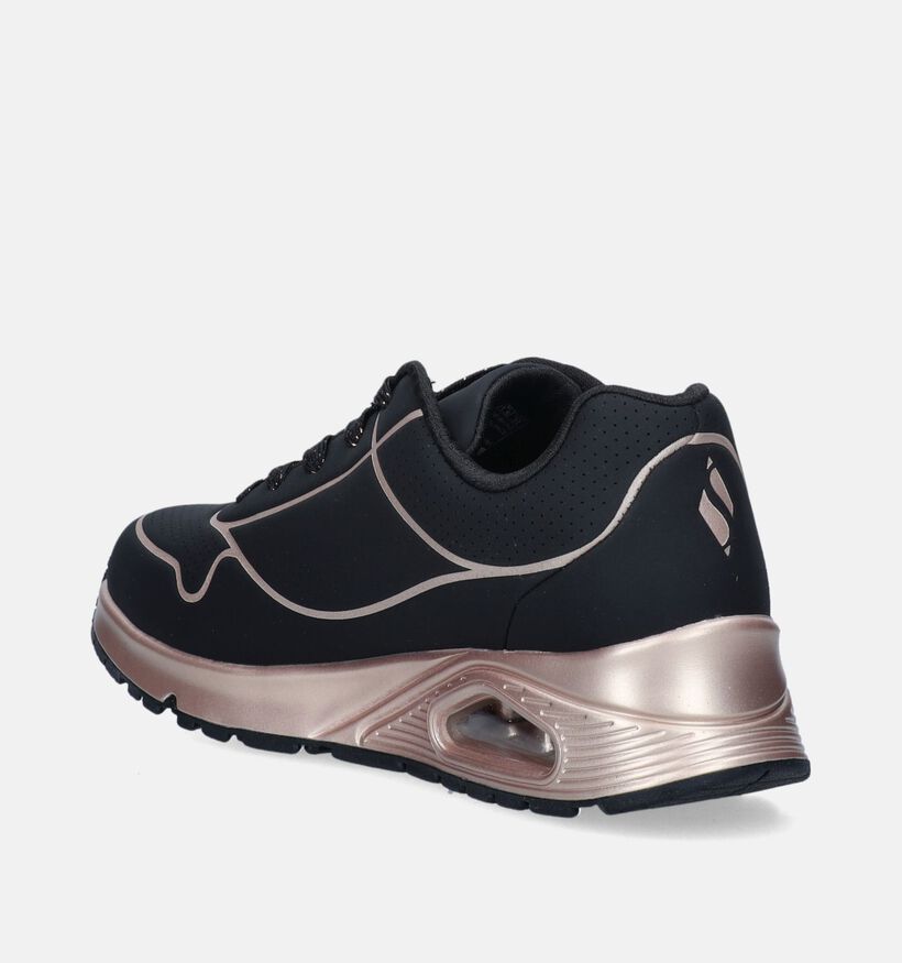 Skechers Uno Gen1 - Cool Heels Baskets en Noir pour filles (345258)