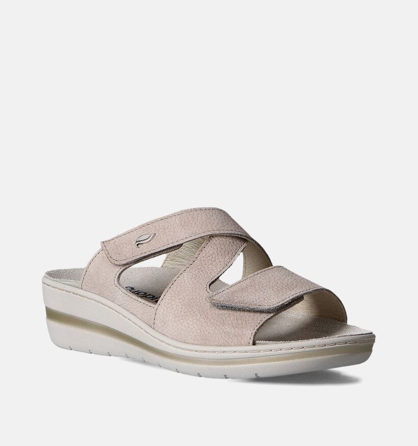 Hush Puppies Tutos Beige Slippers voor dames (357584) - geschikt voor steunzolen
