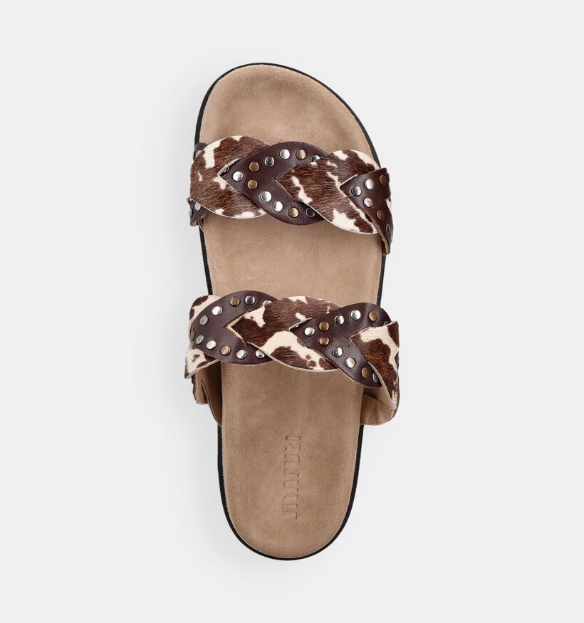 Maruti Evie Donkerbruine Slippers voor dames (372344)