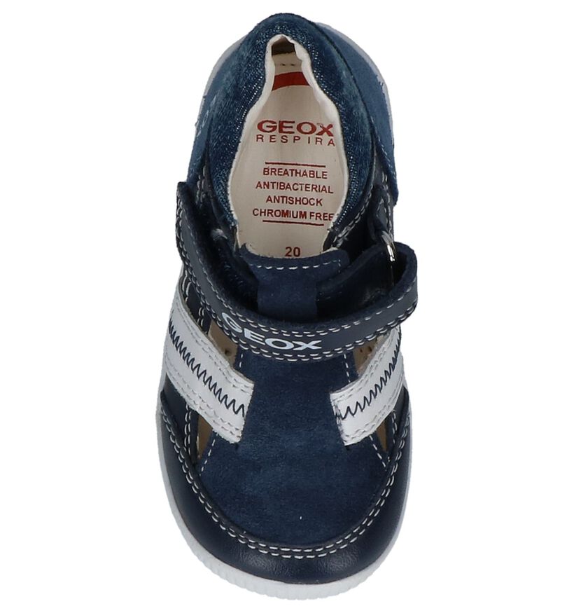 Geox Sandales pour bébé en Bleu foncé en cuir (213182)