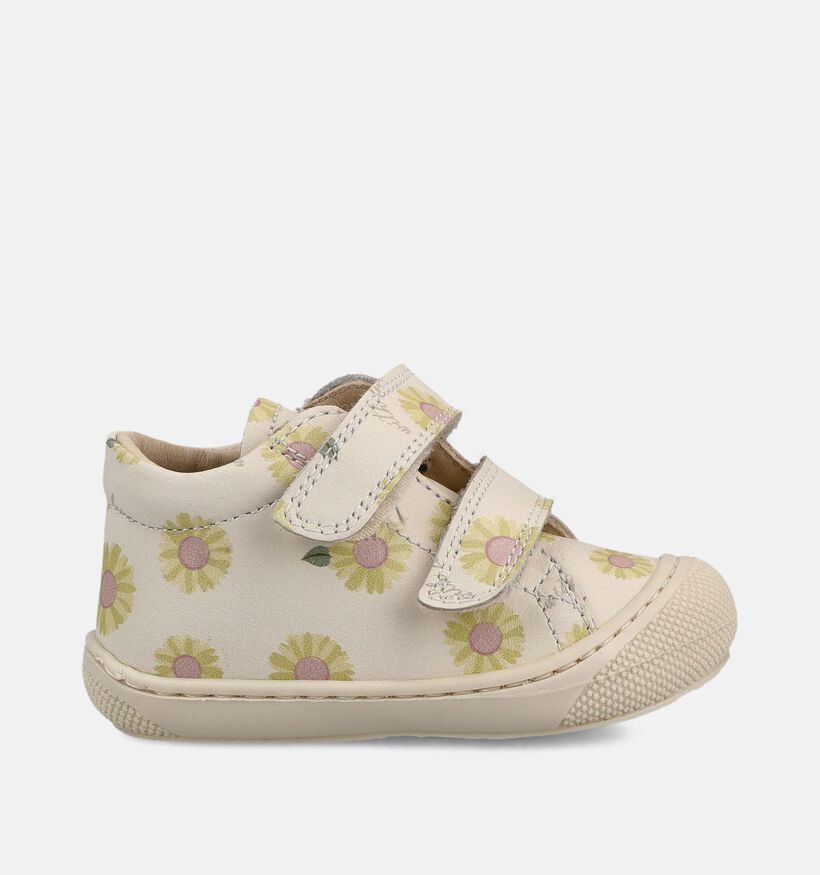 Naturino Cocoon VL Calf Witte Babyschoenen voor meisjes (371575) - geschikt voor steunzolen