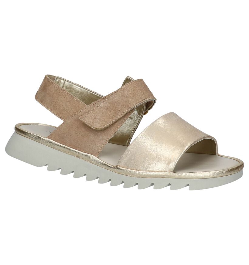 The Flexx Gouden Sandalen in leer (209378)