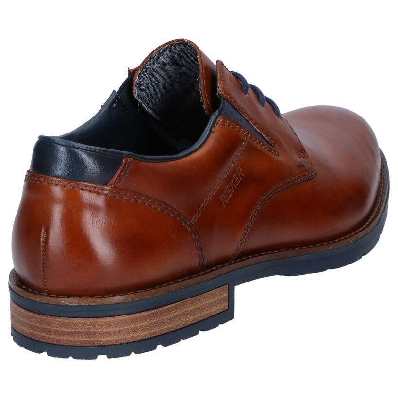 Rieker Cognac/Bruine Geklede Schoenen voor heren (360451) - geschikt voor steunzolen