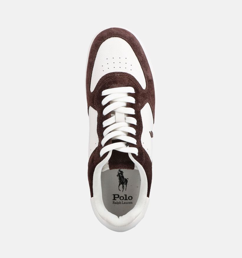 Polo Ralph Lauren Masters Bruine/Witte Sneakers voor heren (377255) - geschikt voor steunzolen