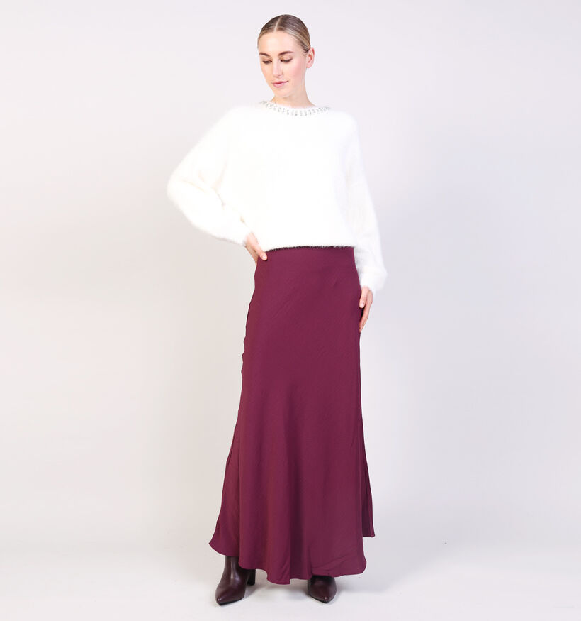 JDY Aya Zwarte Lange Rok JDY Aya Bordeaux Lange Rok voor dames (365272)