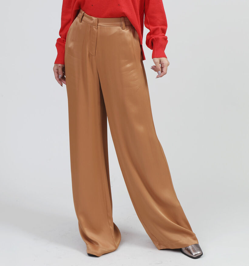 Expresso Pantalon large en Brun pour femmes (351051)