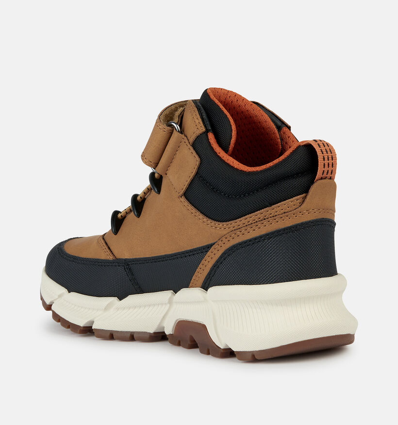 Geox Flexyper Plus Bottines en Marron pour filles, gar&ccedil;ons (377748) - pour semelles orthop&eacute;diques