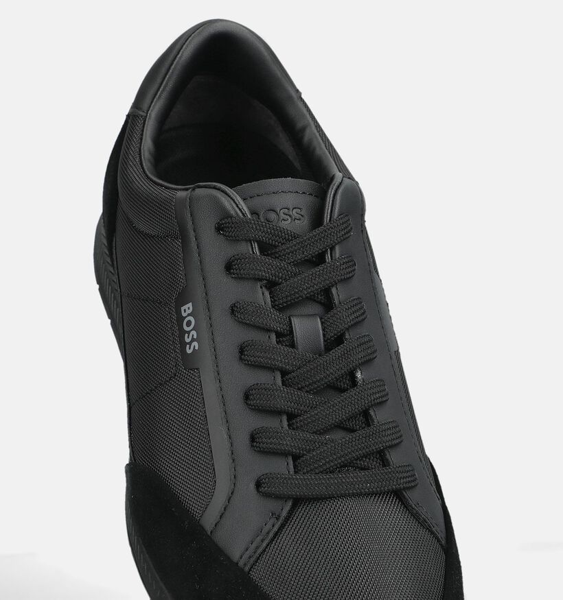 BOSS Nitan Chaussures plates en Noir pour hommes (375714) - pour semelles orthop&eacute;diques
