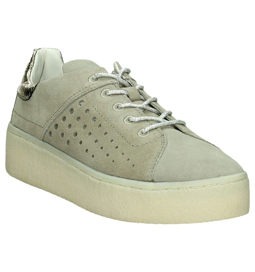 Sneaker Taupe Bugatti met Dikke Zolen, , pdp