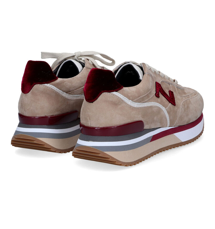 Nathan-Baume Beige Sneakers voor dames (315961) - geschikt voor steunzolen