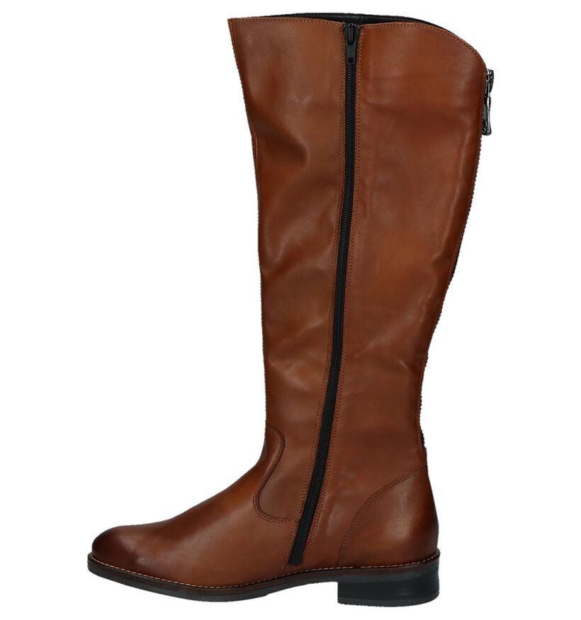 Remonte Bottes hautes en Cognac en cuir (260590)