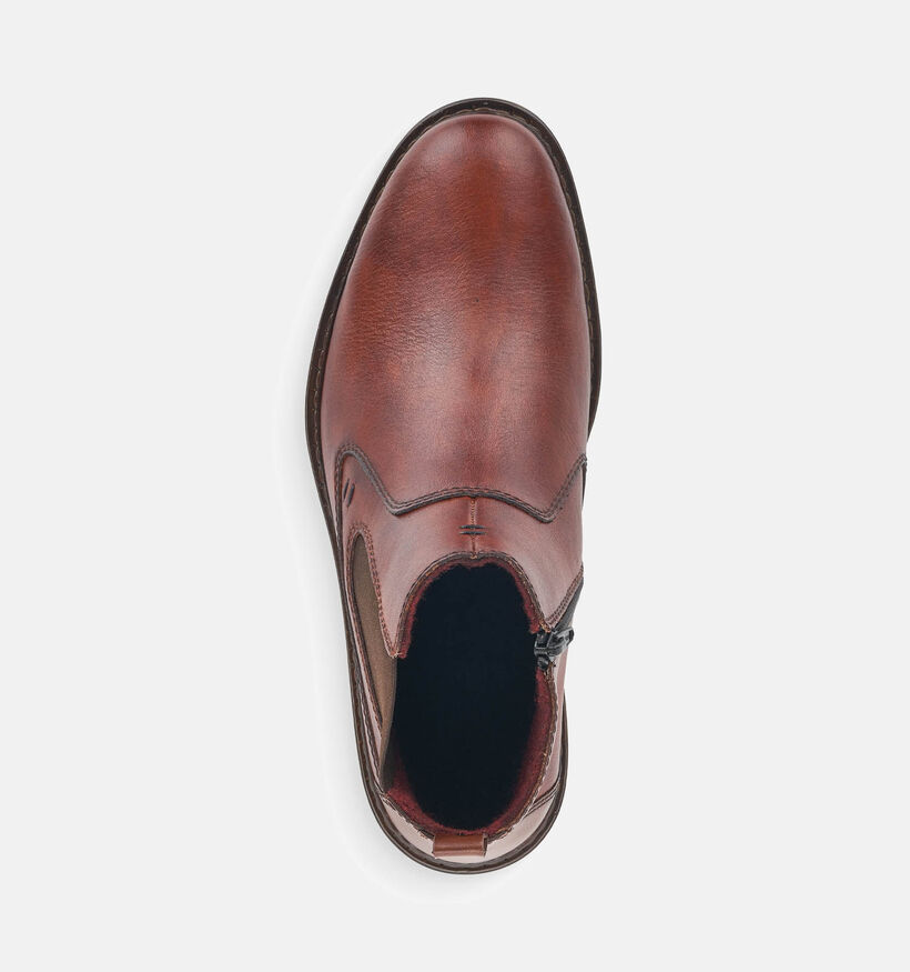 Rieker Bottines Chelsea en Cognac pour hommes (344398)