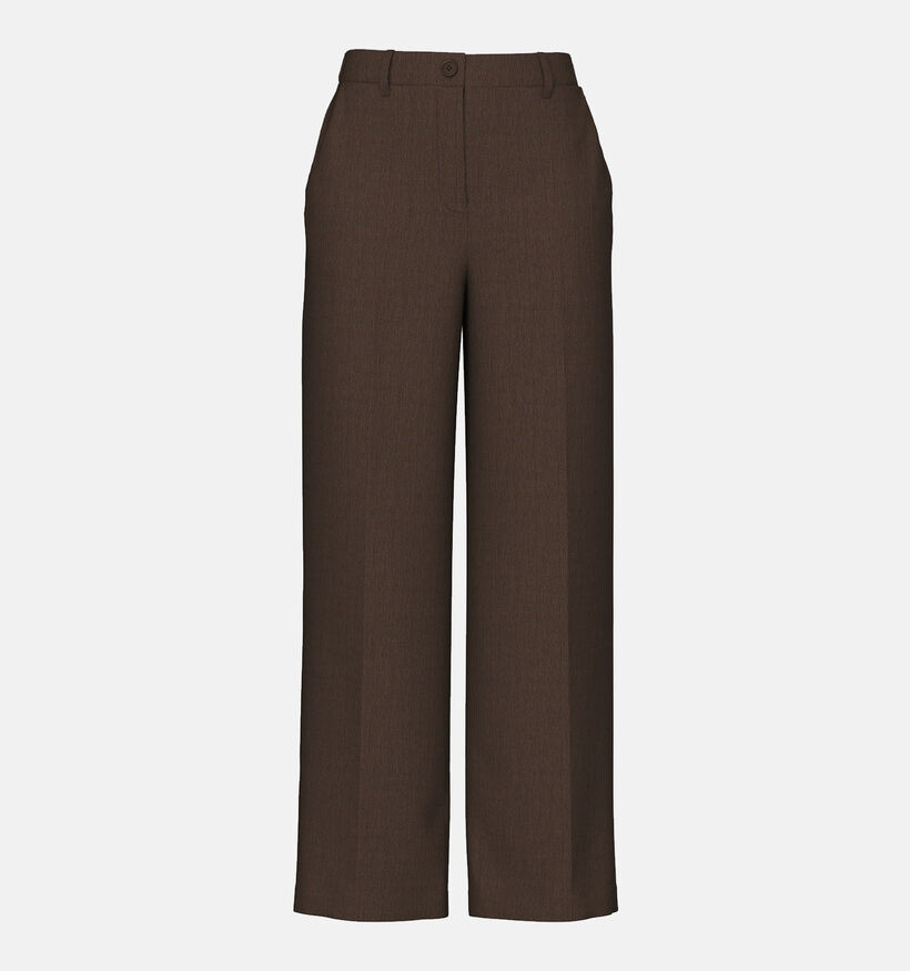 Pieces Kamil Bruine High waist geklede broek L32 voor dames (362267)
