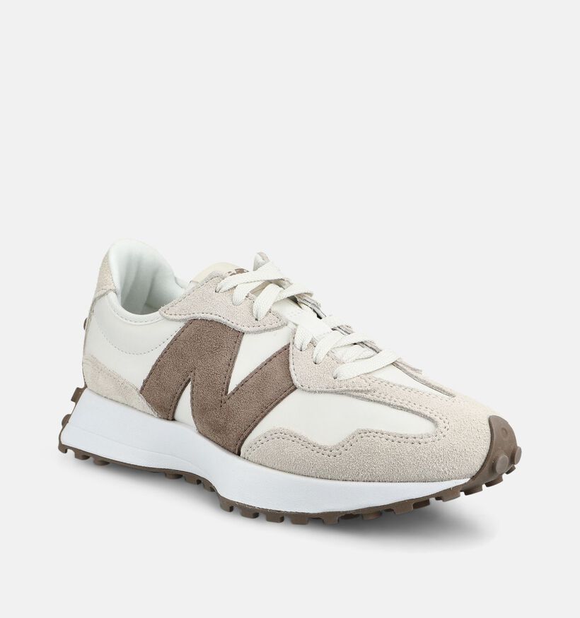 New Balance 327 Witte/Bruine Sneakers voor dames (374985) - geschikt voor steunzolen