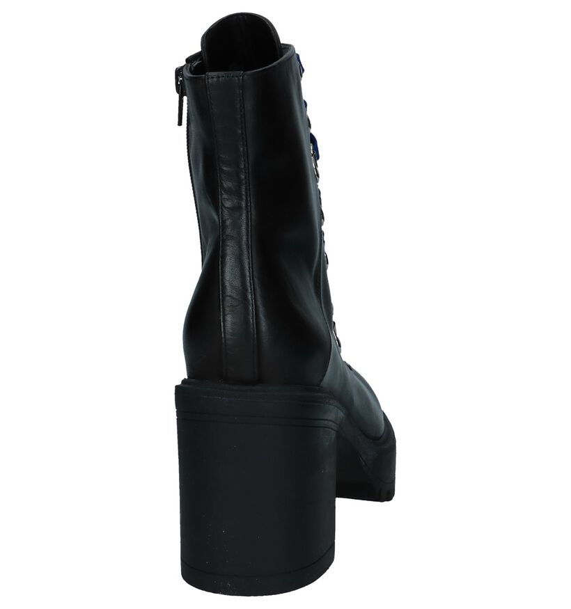 Steve Madden Royce Zwarte Enkellaarzen in leer (229766)