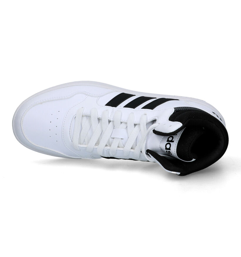 adidas Hoops 3.0 Zwarte Sneakers in kunstleer (316565)