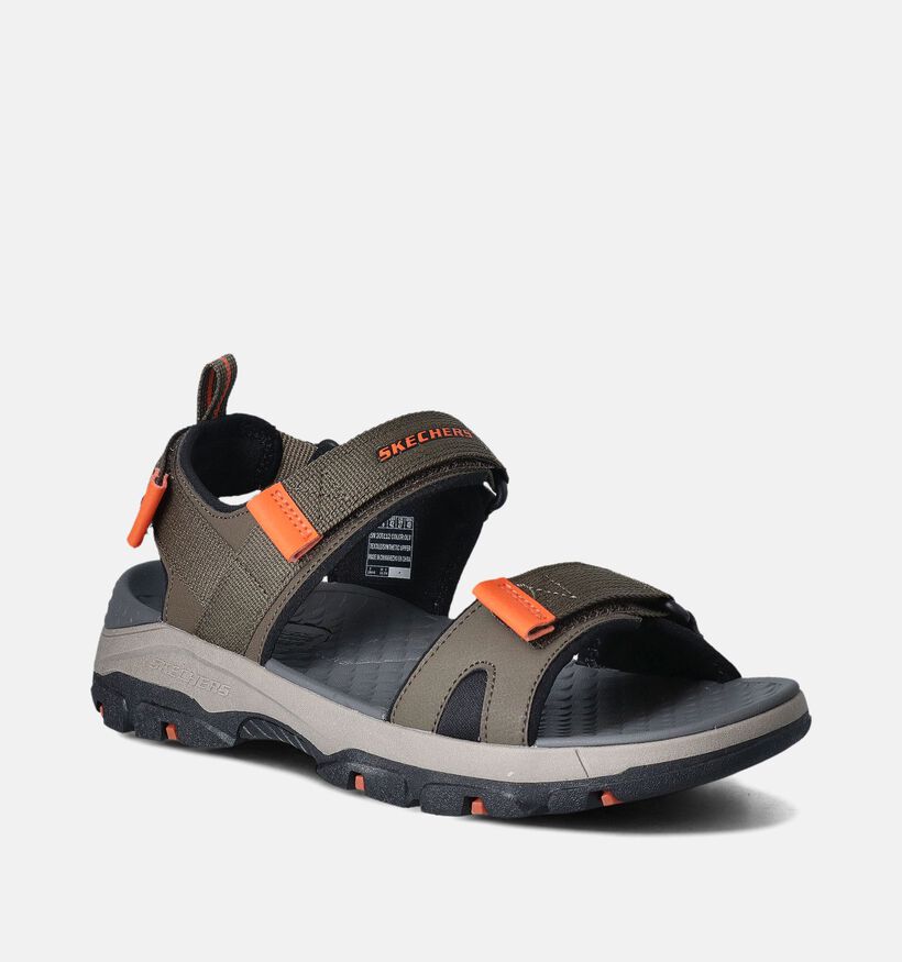 Skechers Tresmen Ryer Sandales en Vert Khaki pour hommes (354577)