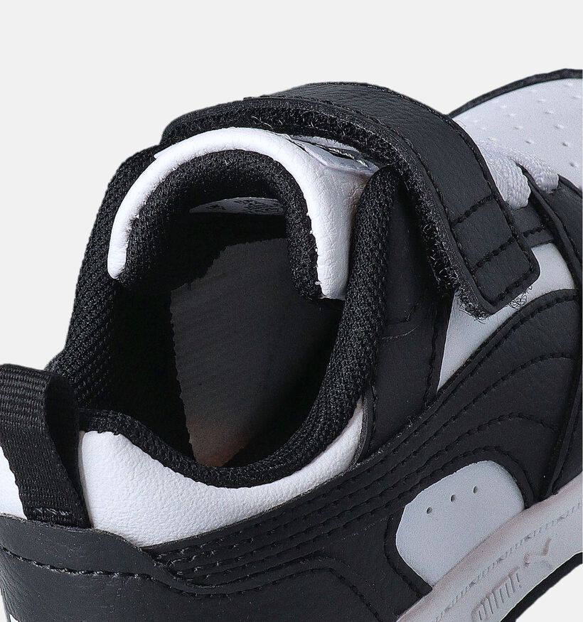 Puma Rebound V6 Baskets en Blanc pour filles, garçons (361494) - pour semelles orthopédiques