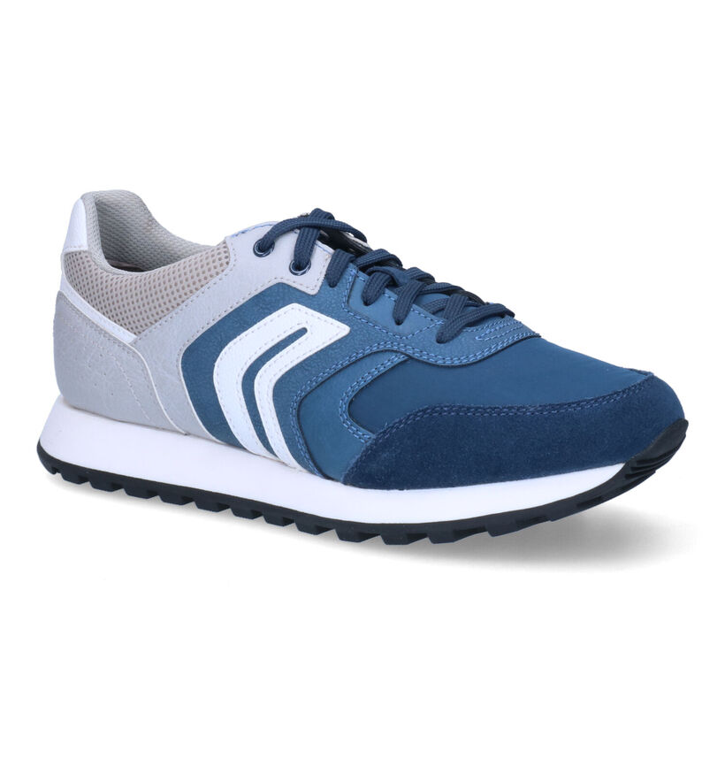 Geox Ponente Chaussures à lacets en Bleu en simili cuir (312148)