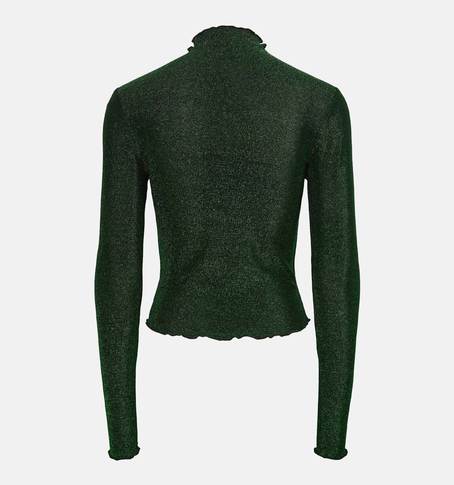 Pieces Sandra Groene Longsleeve Dames T shirts Online op TORFS.BE
