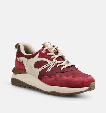 Rieker Low Sneakers Beige/Bordeaux
