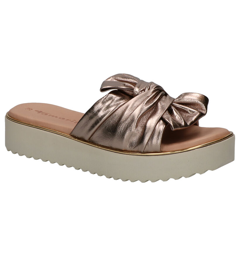 Tamaris TOUCH it Nu-pieds en Bronze en cuir (243539)