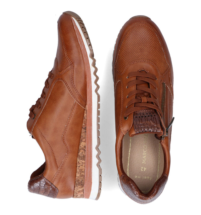 Marco Tozzi Chaussures à lacets en Cognac en simili cuir (293927)