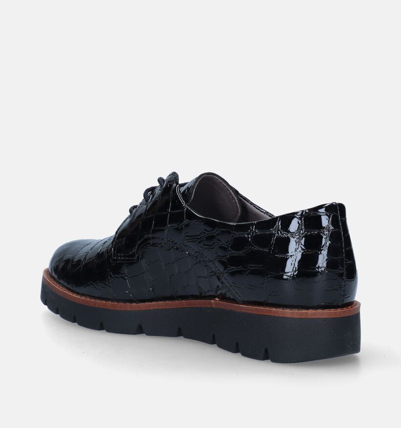 Solemade Zoe 01 Zwarte Veterschoenen voor dames (346799) - geschikt voor steunzolen