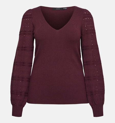Vero Moda Curve Pulls Bordeaux