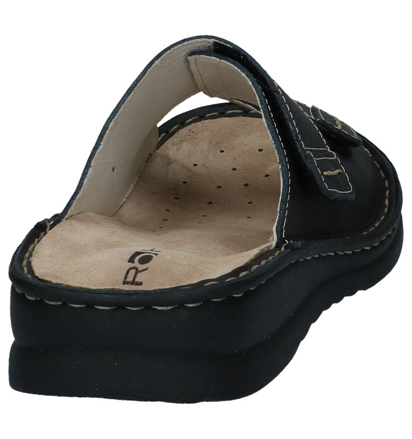 Rohde Nu-pieds casual en Noir pour hommes (250733) - pour semelles orthopédiques