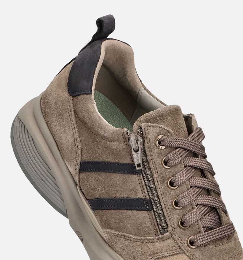 Xsensible SWX3 Chaussures plates en Taupe pour hommes (363767) - pour semelles orthopédiques