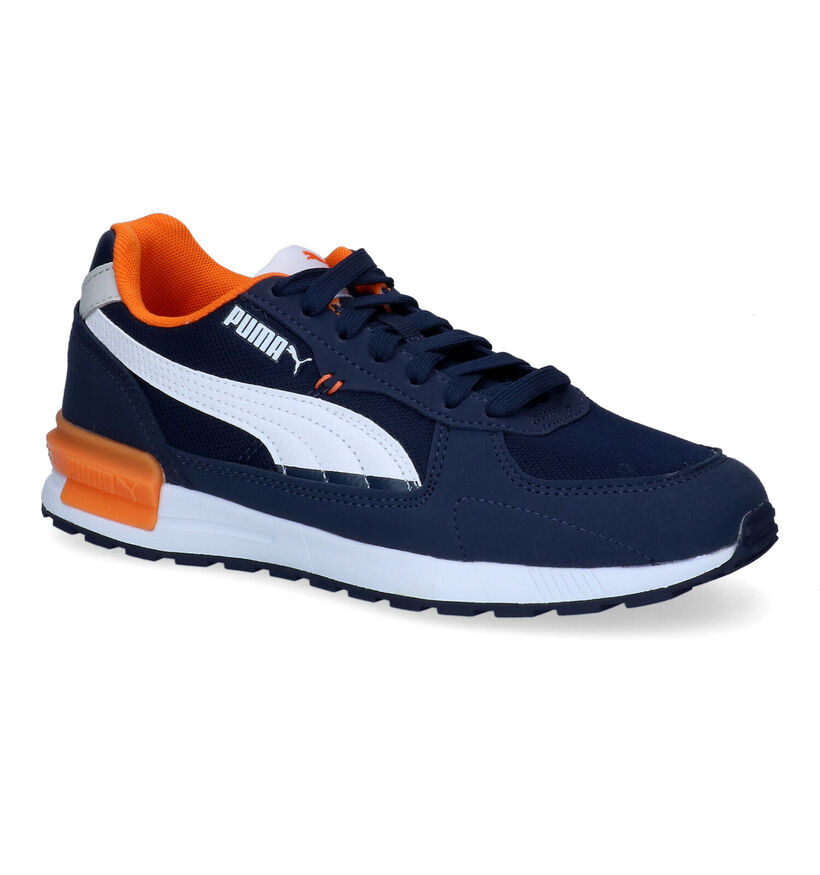 Puma Graviton JR Grijze Sneakers voor jongens (307181) - geschikt voor steunzolen