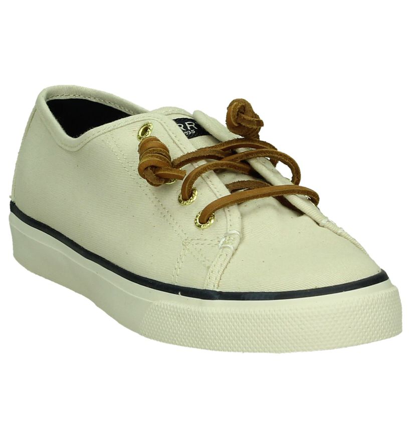 Sperry Seacoast Canvas Ecru Sneakers , , pdp