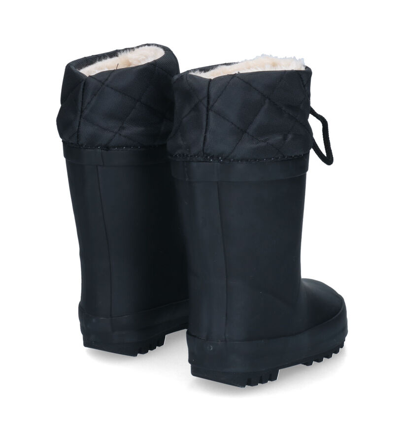 Xplor Rainboot Collar Fur Bottes de pluie en Noir pour garçons, filles (326387) - pour semelles orthopédiques
