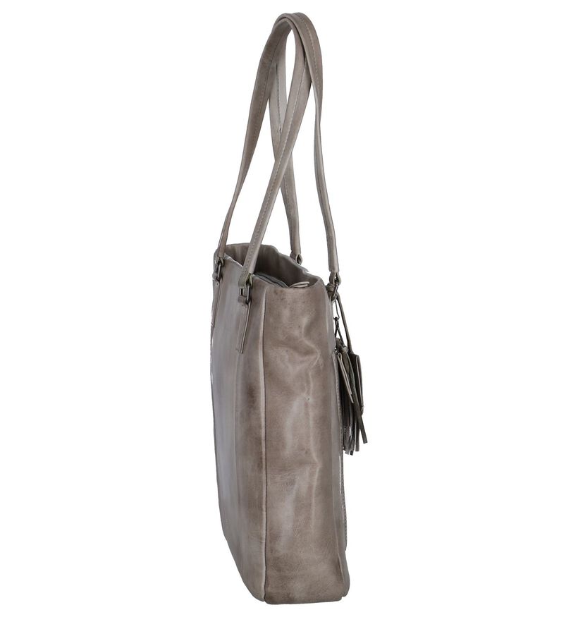 Taupe Shopper Burkely Noble Nova in leer (262518)