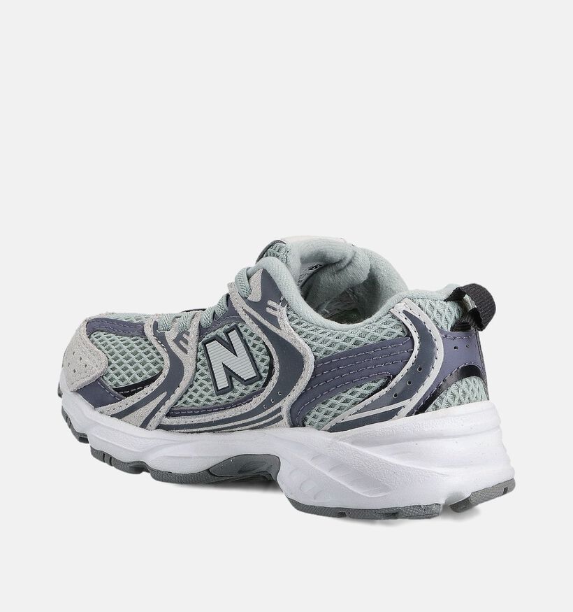 New Balance 530 Grijze/Groene Sneakers voor jongens, meisjes (366197) - geschikt voor steunzolen