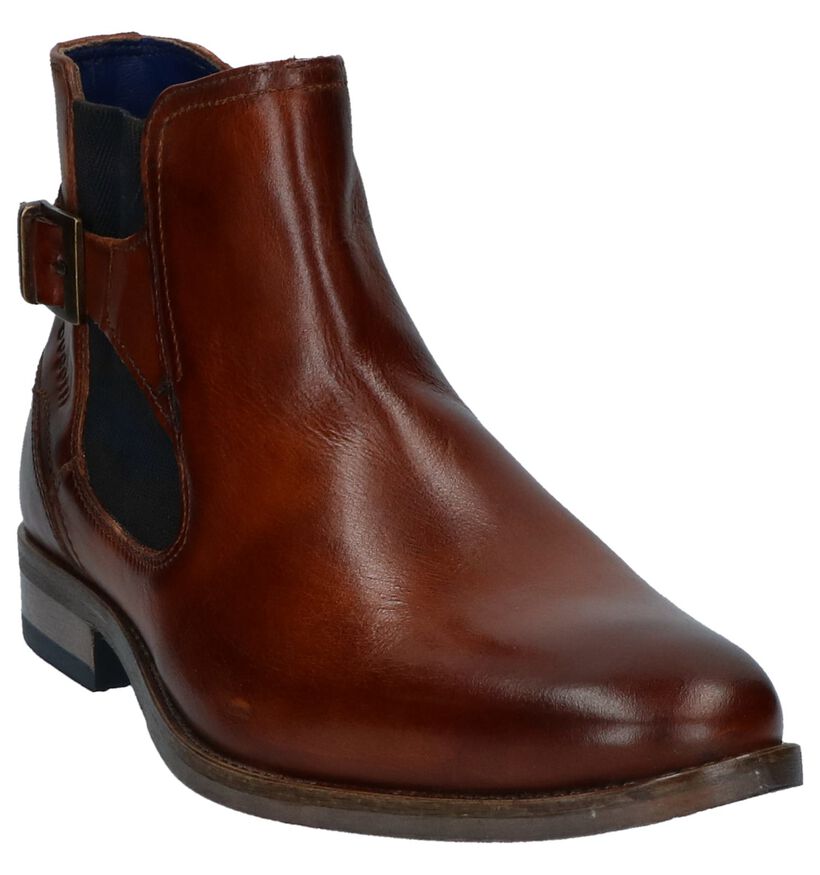 Bugatti Cognac Geklede Boots in leer (223732)