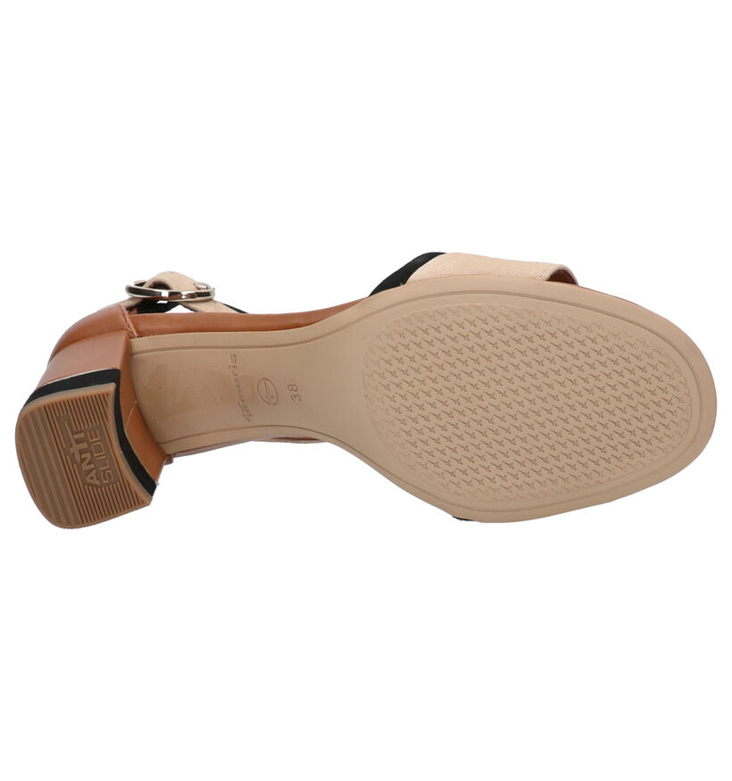 Tamaris Cognac Sandalen in leer (269766)