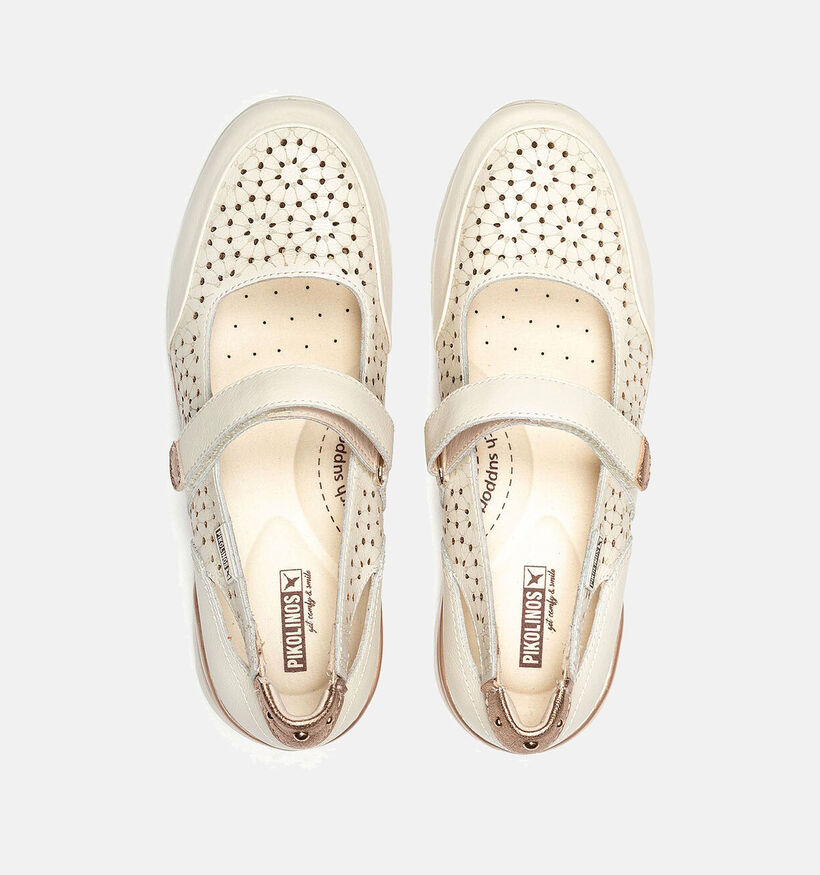 Pikolinos Cantabria Ecru Velcroschoenen voor dames (354671) - geschikt voor steunzolen