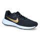 Nike Revolution 6 GS Zwarte Sneakers in stof (316283)
