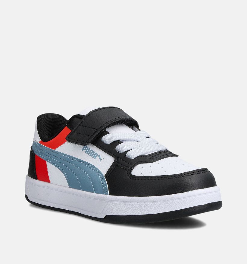 Puma Caven 2.0 Block Witte/Zwarte Sneakers voor meisjes, jongens (359188) - geschikt voor steunzolen