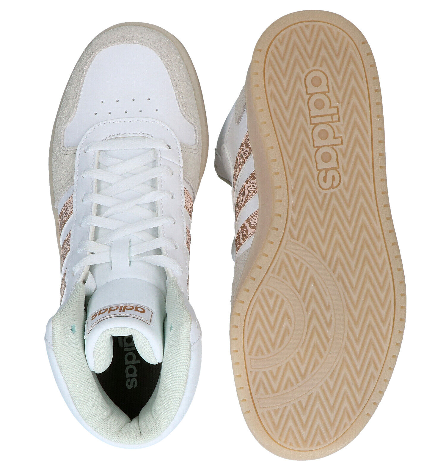 Adidas hoops 2.0 sneakers wit dames 2025