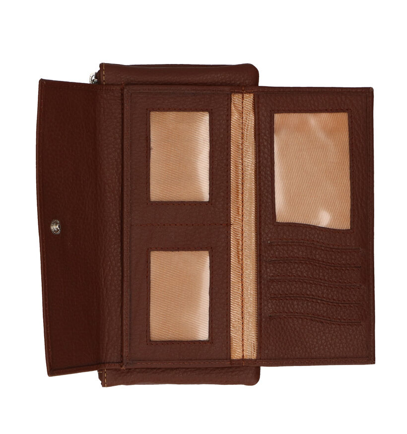 Crinkles Zwarte Ritsportemonnee voor dames (340496)