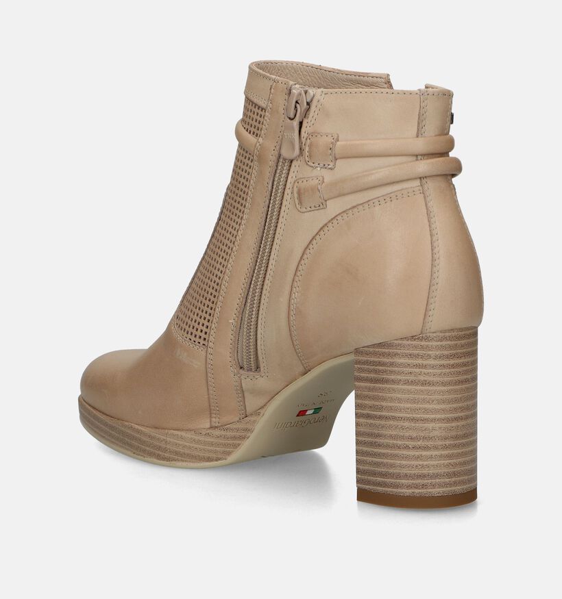 NeroGiardini Bottines à talons en Taupe pour femmes (337153)