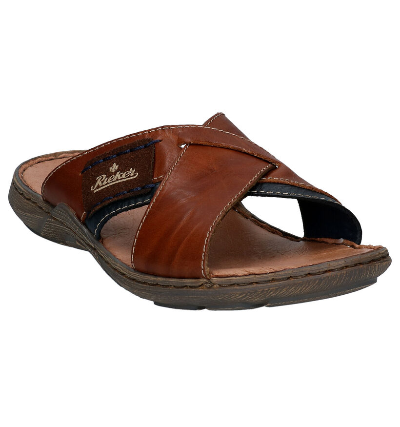 Rieker Bruine Slippers voor heren (354817)